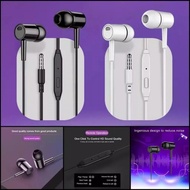 HEADSET HANDSFREE D21 + MIC EARPHONE D-21 STEREO EARPHONE HF Murah