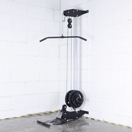 Upgraded Wall Mounted Lat Pulldown Machine Cable Crossover Station Seated Row Gym Pulley Rotatable