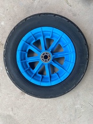 Bánh xe rùa vành nhựa (xanh đỏ )vỏ tái chế số 10