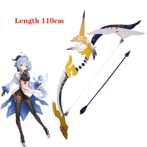 Genshin Impact Ganyu Cosplay Weapon Props Model Knife and Sword Amos Bow Fischl Ganyu Weapon for Var