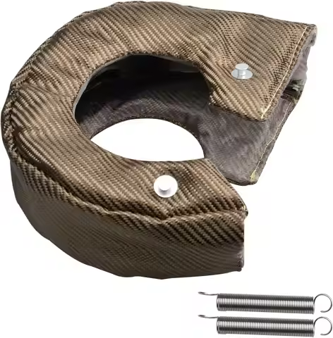 T4 T6 Titanium Turbo Blanket Turbocharger Heat Shield With Fastener Springs