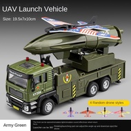 Jiaye Alloy UAV Launch Vehicle Model Military Transport Vehicle Missile Truck Warrior Acoustic and L