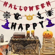 3 Sets Bloody Halloween Flag | Horror Party Decoration with Dripping Blood Print, Heavy-Duty Cardsto