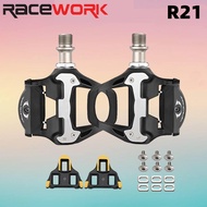 Racework Bicycle Pedals Mountain Bike pedals Road Bike Pedals Cleats Pedals Set Road Bike SPD-SL Lock Pedal Clits Pedal For MTB Road Bike Parts