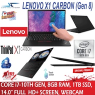 Lenovo ThinkPad X1 Carbon Gen 8 UltraBook |Core i7-10Gen |Core i7-8th Gen | 8GB RAM | 1TB SSD | 14.0