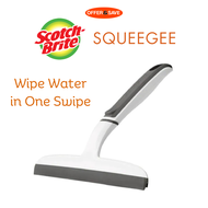 3M Scotch Brite Dual Blade Squeegee Streak Free Suitable For Windows Tiles And Mirror Wiper