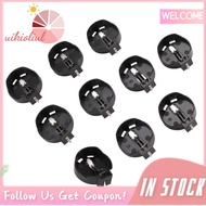 10pcs Black Round Button Battery Holder Case for CR2032 2016 2025