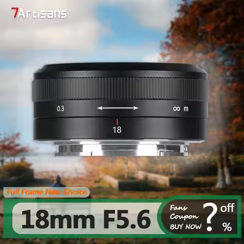 7artisans 18mm F5.6 Full Frame Camera Lens for Humanities Portrait Photography for Sony E Nikon Z L 