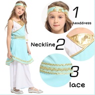 Greek Goddess Athena Princess Costume for Girls Elegant Ancient Greece Cosplay Dress-Up Outfit
