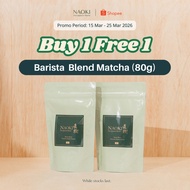 BUY 1 FREE 1 - Naoki Matcha Barista Blend Premium Organic Matcha Powder (80g)