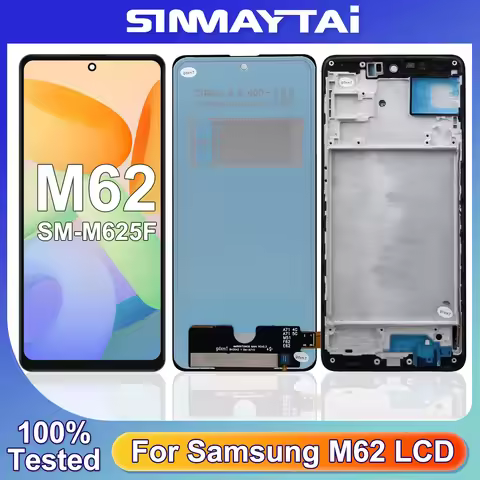 TFT Screen Replacement For Samsung Galaxy M62 SM-M625F LCD Display Touch Screen For Samsung F62 E625