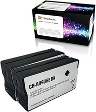 Remanufactured Ink Cartridge 2 Pack for HP 936e Black Ink Cartridge for OfficeJet Pro 9110b 9117b 91