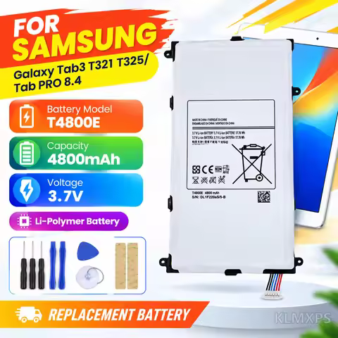 Tablet Replacement Battery T4800E 4800mAh Li Polymer For Samsung Galaxy Tab 3 T320 T325 Tab Pro 8.4 