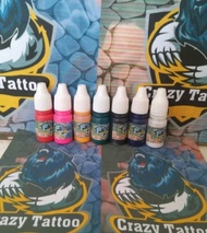 set tinta tattoo 7pcs 7 warna Intenze Eternal Ink 5ML tato kecantikan kulit tatto dragon tatoo coil
