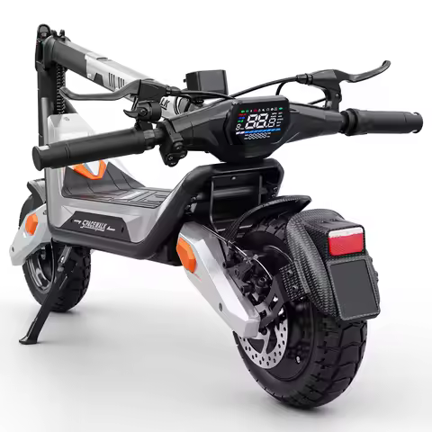 Spacewalk 1600W Peak Electric Scooter for Adults, 48V 15.6Ah Battery 28MPH 30-50 Miles Range, 10" Ti