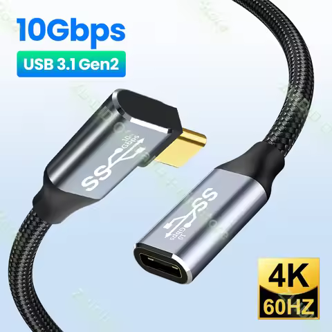 USB C 3.1 Gen2 10Gbps Extension Cable Type C to C PD 100W QC4.0 3.0 5A Fast Charging Cable For MacBo