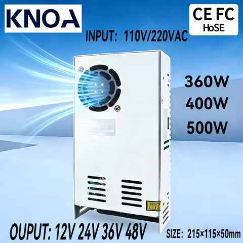 LED Power Supply DC 12V 24V 36V 48V | 360W 400W 500W AC-DC SMPS Transformer Motor Power Source for L
