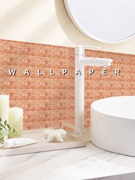 9入組pvc高光磁磚貼紙,3.94x7.87英寸,防水壁紙貼紙,適用於廚房/浴室防濺板裝飾,可移除式壁藝貼紙,diy家居裝飾壁貼