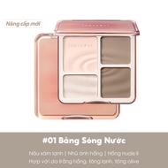 Bảng Phấn Bắt Sáng Tạo Khối JUDYDOLL 4 Ô 9g Mỏng Nhẹ Mịn Chuẩn Màu Lâu Trôi Tạo Hiệu Ứng Highlight B