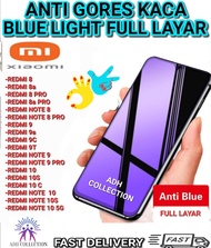 ANTI GORES KACA FULL LAYAR BLUE LIGHT FOR XIAOMI REDMI 8/REDMI 8A/ REDMI 8A PRO/ REDMI NOTE 8/ REDMI NOTE 8 PRO/ REDMI 9/ REDMI 9A/ REDMI 9C/ REDMI 9T / PELINDUNG LAYAR HP