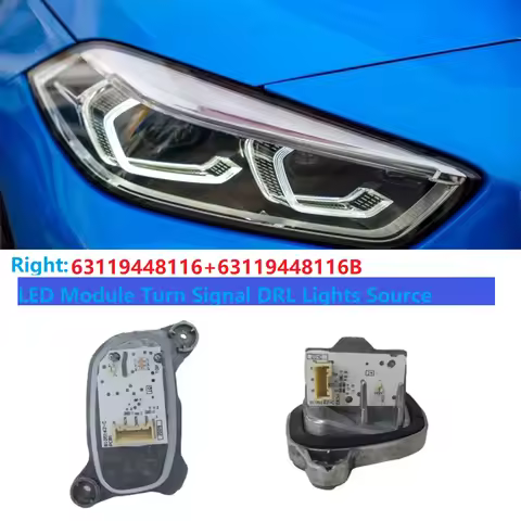 2Pcs Front Headlight LED Module 63119448115 63119448116B for BMW 1 2 Series F40 F44 2019-2023 DRL An