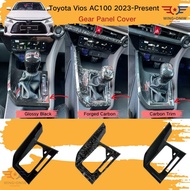 Toyota Vios 2023-Present Gen4 AC100 Gear Panel Protector Cover For Vios 2025 Car Accessories
