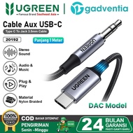 UGREEN Audio Cable Type C to Aux 3.5mm Male DAC Non DAC for Headphone Amplifier Speaker Car Audio