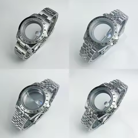 The 39mm rust-free steel watch case is a glass sapphire explorer watch case accessory for nh34, nh35