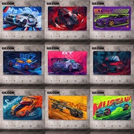 Cartoon Racing Poster Flag Subaru BRZ Lancer Evolution Supra Mercedes Amg Advertising Decoration Gra