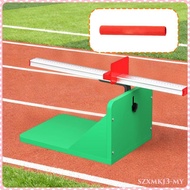 [SzxmkjacMY] Sit and Reach Tester Ligament Tester Gauge Portable with Floor Mat Stretching Test Devi