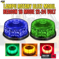 Rotary Light Rotator Blitz Beacon 16 Modes 12/24 Volt