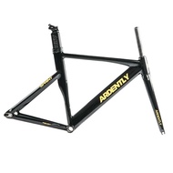 ☂ARDENTLY Fixed Gear Bicycle Frameset Carbon Fiber Fork 700C Aluminum Alloy Racing Bike Single S WA
