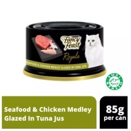 ROYALE FANCY FEAST SEAFOOD CHICKEN MEDLEY GLAZED IN TUNA JUS 85G X 24CANS