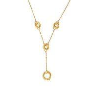 Citigems 916 Gold Classic Circles Necklace