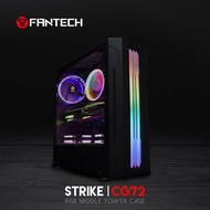 Fantech PC CASING PC CASE Quality RGB Gaming Case CG72 Middle Tower Case Tempered Glass ATX and ITX 