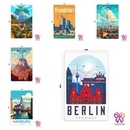 Frankfurt Berlin Germany Hamburg Souvenir Fridge Magnet