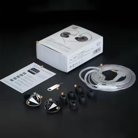 KZ Vader PRO Hifi Bass in Ear Earphones 3DD Driver Dynamic Earbuds Headsets Optional Tuning Version 