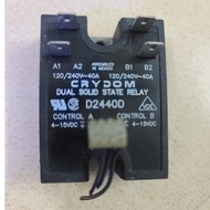 Semiconductor relay (SSR), 2-channel DC-AC, each channel 40A.