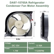 1pcs DA97-15765A DA31-00340A Refrigerator Condenser Fan Motor Assembly Compatible with SamIsung DA97