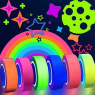 6pcs Neon Gaffer Cloth UV Blacklight Tape For Party Supplies, 6 Rolls Multi-Color UV Fluorescent Glo
