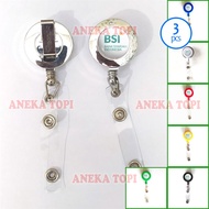 ID Card Yoyo Bank BSI Gantungan ID Card Holder Logo BSI Syariah - Aneka Topi / 3pcs