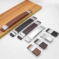 Furniture Cabinet Door Leather Handle Leather Luggage Handle Drawer Cabinet Brown Leather Handle War