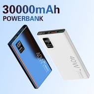30000mAh Powerbank 40W Super Fast Charger Power bank LED Digital Display Portable Charging Slim Batt