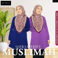 QAYRAA P7 [2XL-7XL] Muslimah Jersey / Plain Muslimah Jersey / Muslimah Sportswear