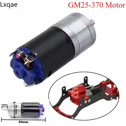 GM25-370 Brush Motor 4mm Shaft Suitable For MN-90 RC Q60 Q61 WPL B14 B16 B24 B36 C14 C24 1/16 RC Car