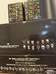 RIDER MASCOLLE BEST SELECTION 1 幪面超人 仮面超人 假面超人頭像 Kamen rider (齊全部14款)