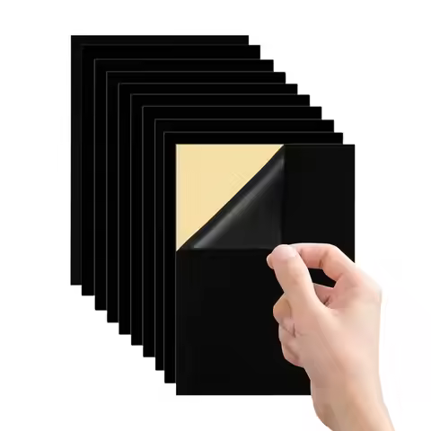 Self Adhesive Felt Sheets 10pcs Solid Color Sticky Felt in A4 Size Peel and Stick Felt Sheets Soft F