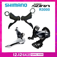 Shimano SORA R3000 Groupset 2x9 Speed Road Bike ST+FD+RD R3000 Shifter Rear Derailleur Front Deraill