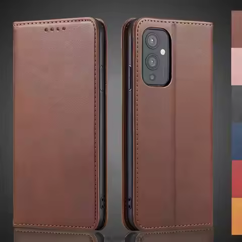 Magnetic attraction Leather Case for Oneplus 9 One plus 9 1+9 Holster Flip Cover Case Wallet Phone B