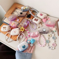 For HOCO EW51 Earphone Case Exquisite DIY Flowers Smiley Face